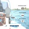 Buchan Marine 3" Oval Dorade Cowl Vent & Deck Plate Set  316L Stainless Steel, Seaworthy Airflow with Easy Install for Yachts, Skiffs, Sailboats view 4