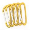 3" Aluminum Carabiner D Shape Buckle Pack, Keychain Clip, Spring Snap Key Chain Clip Hook Buckle (Gold (12 Pack)) view 2