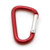 3" Aluminum Carabiner D Shape Buckle Pack, Keychain Clip, Spring Snap Key Chain Clip Hook Buckle (Red (12 Pack)) view 3
