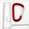 3" Aluminum Carabiner D Shape Buckle Pack, Keychain Clip, Spring Snap Key Chain Clip Hook Buckle (Red (12 Pack)) view 4
