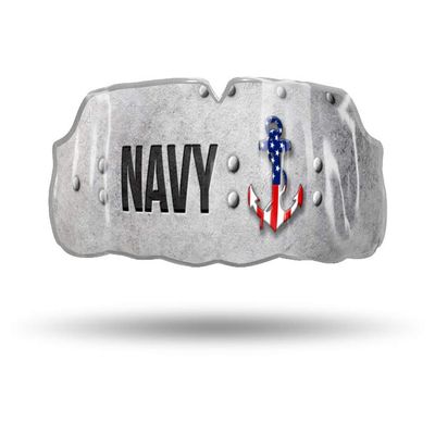 Impact Custom Professional All Sports Mouthguard with Trim for Gag Reflex - Navy