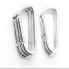3" Aluminum Carabiner D Shape Buckle Pack, Keychain Clip, Spring Snap Key Chain Clip Hook Buckle (Silver (12 Pack)) view 4