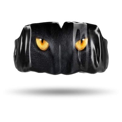 Impact Custom Professional MMA/Boxing/Muay Thai Mouthguard with Trim for Gag Reflex (Cat Eyes)