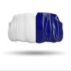 Impact Custom Professional All Sports Mouthguard with Trim for Gag Reflex (White & Blue) view 1