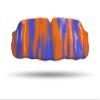 Impact Custom Professional All Sports Mouthguard with Trim for Gag Reflex (Blue & Orange Tie Dye) view 1
