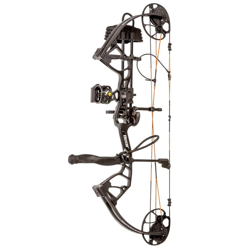 Bear Archery Royale Ready to Hunt Extra Compound Bow Package for Adults and Youth, Right Hand, Shadow