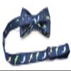 Carahere Boys Bow Ties Handmade Adjustable Pre-Tied Pattern Bow Ties For Kids Green Yellow view 3