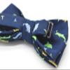 Carahere Boys Bow Ties Handmade Adjustable Pre-Tied Pattern Bow Ties For Kids Green Yellow view 4