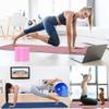 Yoga Beginners Kit Yoga Blocks 2 Pack Yoga Strap Yoga Ball Yoga Mat with Carrying Strap Net Bag Sports Cooling Towel,Yoga Mat Kits and Sets for Beginners 11-Piece Yoga Starter Kit for Women(Pink) view 2