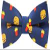 Carahere Boys Bow Ties Handmade Adjustable Pre-Tied Pattern Bow Ties For Kids Yellow Orange view 1
