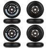 AOWESM Inline Skate Wheels 80mm 76mm 72mm 85a Outdoor Indoor Black Blue Red Roller Hockey Blades Replacement Wheels w/Bearings ABEC-9 and Floating Spacers (8-Pack) (Black, 80mm) view 4