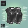 TSG Wavesk8 A Kneepad, Surf, Skate Knee Protection, Hardshell, Removable ACF, Lateral Padding, Anti Slip NBR Liner, Tear Resistant Nylon, Non Slip Cuffs, Pre Shaped, Open Back Design view 4