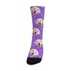 Custom Personalized Socks Puppy Face and Paws with Faces Crew Socks view 2