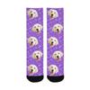 Custom Personalized Socks Puppy Face and Paws with Faces Crew Socks view 3