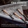 Adler Canoe Axe - German Made with a 19.5 inch Handle Coated in Anti-Slip Black Grip Paint - 1.35 Pound Head Weight view 2