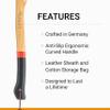Adler Canoe Axe - German Made with a 19.5 inch Handle Coated in Anti-Slip Black Grip Paint - 1.35 Pound Head Weight view 3