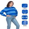 Costume Agent Blue & Detective Striped Long Sleeve T-Shirt Halloween Cosplay view 3