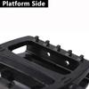 Spin Bike Pedals Indoor Cycling Pedals Dual Platform Bike Pedals (Only Black Strap Support) Hybrid Pedal with Clips and Straps Suitable for Spin Bike Compatible with Shimano SPD Peloton Bike Pedals view 4