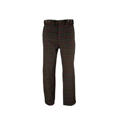 Adirondack Plaid Charcoal Heavyweight Outdoor 100% Rugged Wool Hunting and Shooting Pants to Size 52 Made in Canada (32" Waist)