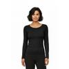 Natural Uniforms Women's Under Scrub Tee Crew Neck Long Sleeve T-Shirt (Black, 2X-Large) view 2