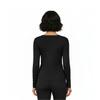 Natural Uniforms Women's Under Scrub Tee Crew Neck Long Sleeve T-Shirt (Black, 2X-Large) view 4