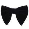 AUSKY Pre-tied Oversized Bow ties Adjustable Velvet Formal Big Bowtie for Men or Boys view 2