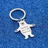 WUSUANED Long Distance Hug Jewelry Sending You A Big Bear Hug Keychain Long Distance Relationships Gift Isolation Missing You Gift (big bear hug keychain) view 4