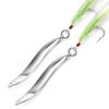 Omelchenko Lure Fishing Lures Bucktail Teasers Set of Two Silver 1.4-Ounce 40gm Saltwater Freshwater view 1