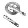 SENQI Bicycle Chain Wheel Fixed Gear 48T Aluminum Alloy CNC Cycling Racing Bike Accessories with Crank (Silver) view 1