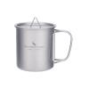 Boundless Voyage Titanium Cup with Lid Outdoor Camping Ultralight Water Tea Coffee Mug 200ML/300ML/450ML (300ml (10fl oz)) view 1