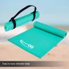 Non-Slip Exercise Yoga Mat with Carrying Strap, 1/4" Extra Thick, 72" x 24", Eco Friendly Patented Material PER (Teal) view 2