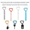 OMUKY Triangle Shape Aluminum Carabiner Clip Heavy Duty Keyring Camping Accessories Large Straight Gate Carabiners 7-Pack (Triangle-7pcs) view 2