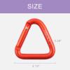 OMUKY Triangle Shape Aluminum Carabiner Clip Heavy Duty Keyring Camping Accessories Large Straight Gate Carabiners 7-Pack (Triangle-7pcs) view 4
