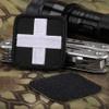 LIVANS Medic Cross Morale Patch, Medical White Cross First Aid Patch Tactical Hook and Loop EMT Patches 2 Packs for IFAK Plate Carrier Backpacks view 3