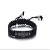 MEALGUET To my Son Bracelet Braided Rope Style Inspirational Message Engraved Son Bracelets, Gifts from Mom Dad Bracelets for Birthday Graduation view 1
