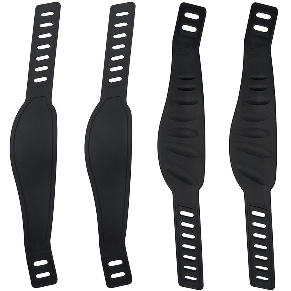 4pcs Exercise Bike Pedal Straps, Heavy Duty Adjustable Length Universal Pedal Strap Fits Most Bike Pedals Exercise Bike Bicycle Cycle for Home or Gym (style2, 4pcs)