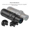 Feyachi M37 1.5X - 5X Red Dot Magnifier Focus Adjustment Optical Magnifier with Flip to Side Mount, Black view 2