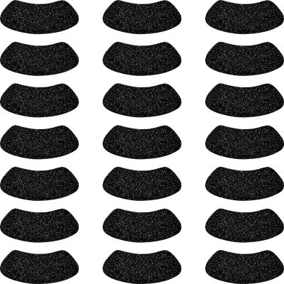 140 Pairs Black Eye Sticker Sports Glitter Eye Black Strips Adhesive Sticker for Baseball Softball Football Sports Occasion