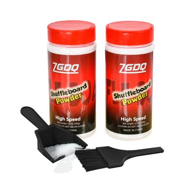 Shuffleboard Sand 2 Cans Shuffleboard Wax Shuffleboard Powder with Mini Brush