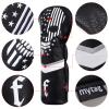 caiobob mytag Golf Skull Skeleton Head Cover Golf Club Black Leather Headcovers Set Fits Driver Fairway Wood Hybrid (1pc Fairway Cover) view 4