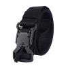 YIANO Quick Release Nylon Belt Military Tactical Webbing Work Belts for Men with Magnetic Buckle 1.26 inch Wide, Outdoor Hiking Golf Belt Black 49" view 1