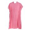 Backbayia Cotton Surf Poncho Hooded Beach Towel Wetsuit Changing Robe for Men and Women (Pink) view 1