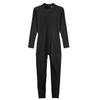 LiiYii Men's One Piece Full Body Unitard Leotard Back Zipper Long Sleeve Stretchy Bodysuits Black XX-Large view 4
