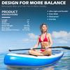 ADVENOR Paddle Board 11'x33 x6 Extra Wide Inflatable Stand Up with SUP Accessories Including Adjustable Paddle,Backpack,Waterproof Bag,Leash,and Hand Pump,Repair Kit (Blue) view 4