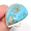 GovindStore Caribbean Larimar Gemstone 925 Sterling Silver Jewelry Ring Size Adj. AS-3354 view 1
