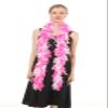 Flydreamfeathers 40 Gram 72" Long, Turkey Chandelle Feather Boa, Dancing Wedding Crafting Party Dress Up, Halloween Costume Decoration (White mix Hot Pink) view 3