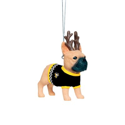 foco NHL French Bulldog Wearing Sweater Ornament