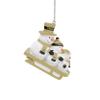 FOCO UCF Knights NCAA Sledding Snowmen Ornament, team color, one size (RONCSMSD) view 2