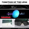 Bevi Polarized Sports Sunglasses TR90 Unbreakable Frame for Men Women Running Cycling Golf Baseball TPH2C5 view 4