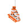 FOCO Oklahoma State Cowboys NCAA Sledding Snowmen Ornament view 1